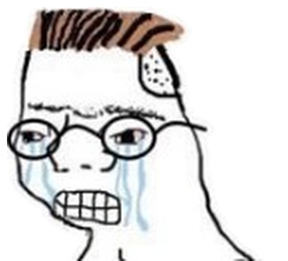 Crying midwit wojak